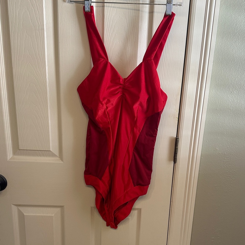 Red costume women’s one piece